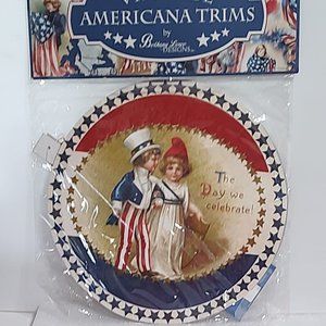 Bethany Lowe Designs Americana Tissue Paper Rosette - The Day We Celebrate